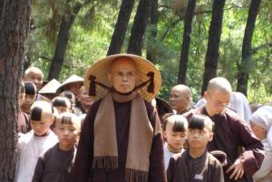 I once took a walk with Zen master, Thich Nhat Hanh (of course, there were 2000 other people with us)